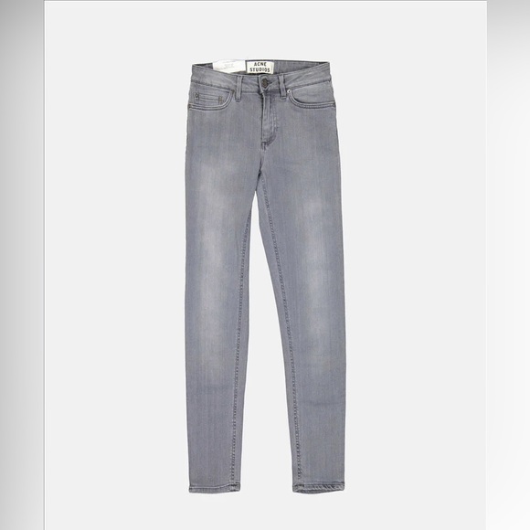 Acne Studios Grey Skinny Jeans - Picture 1 of 10
